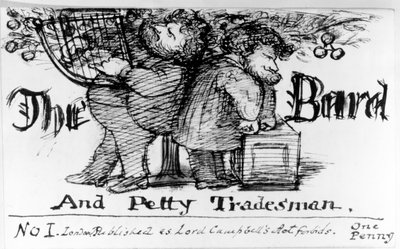 De bard en de kleine handelaar, 1868 door Dante Gabriel Charles Rossetti